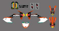 Kit déco Ktm Team Race V1 KTM 50 SX 2016-2024